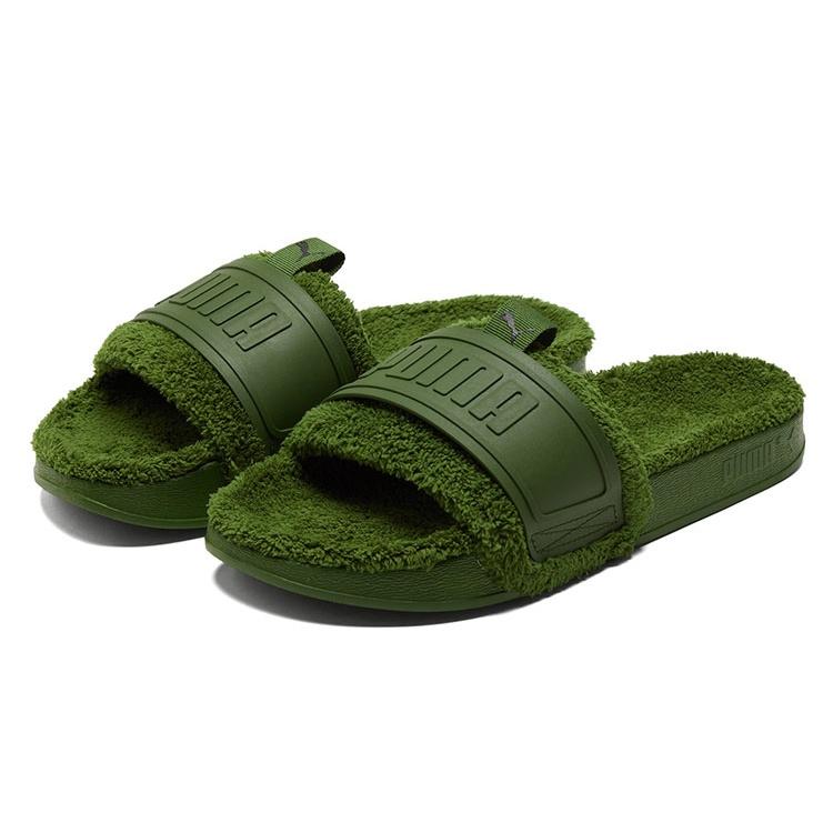 Puma Leadcat Ylm Slide Winter Slipper Green Men's 384411-03