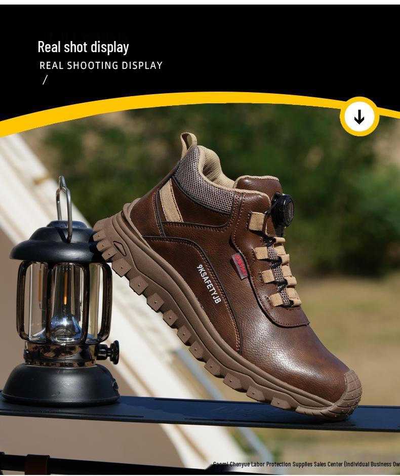 6KV Insulated Anti-Smash & Puncture Microfiber Leather Work Shoes for Electricians – Comfortable & Wear-Resistant Protection