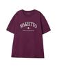 MAKEITTO [Painting Lettering]Crew Neck Tee_Wine
