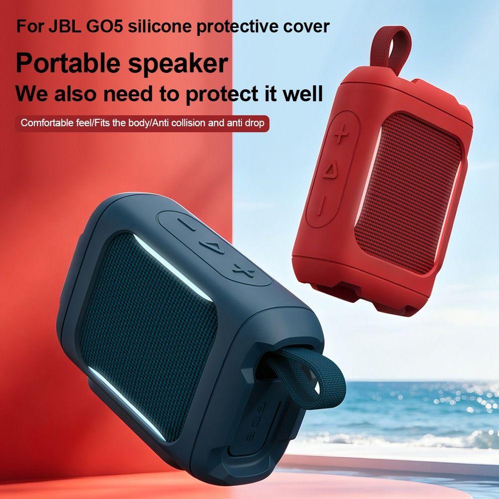Dirt-proof Silicone Cover Case Carrying Case for JBL GO5 Bluetooth Speaker Speaker Accessories
