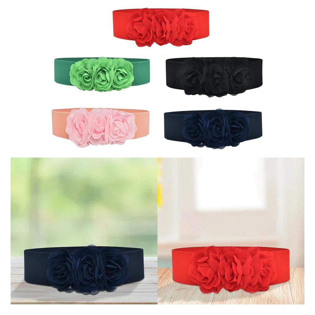 Elastic Waist Belt Chunky Wide Belt for Women for Dress Maxi