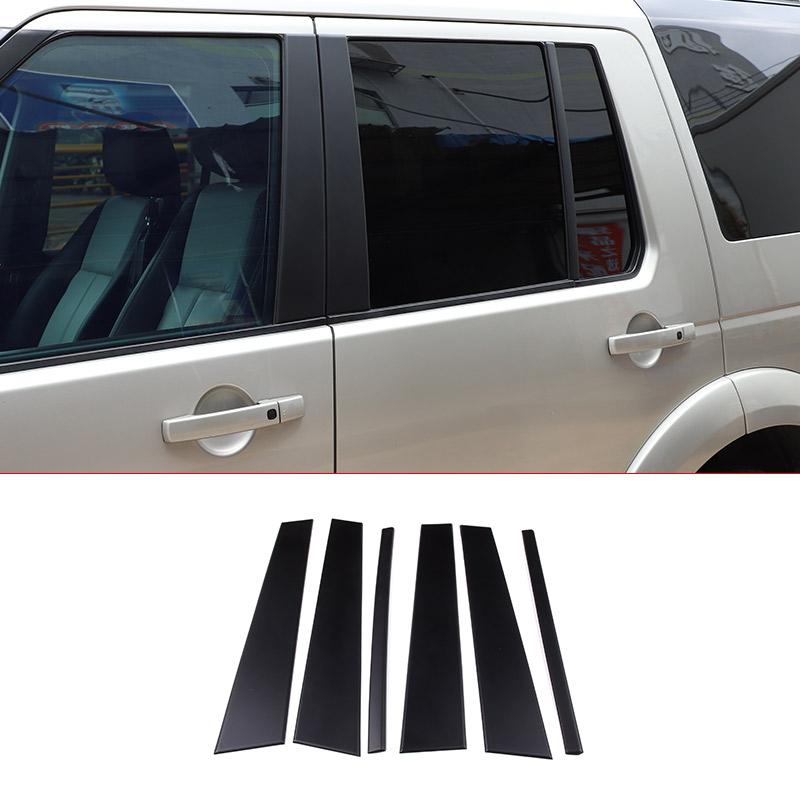 

For Land Rover Discovery 3/4 LR3 LR4 2004-2016 ABS Black Car Window B-pillar Center Pillar Trim Strips Sticker Car Accessories матовый черный