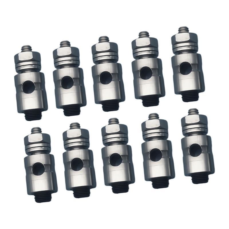 10Pcs/Pack Metal Adjustable Pushrod Connectors Linkage Stopper For Remote Model Building Repair Fit 2.1mm/1.8mm/1.5mm/1.1mm