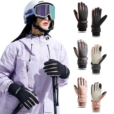 Winter Motorrad und Ski Radfahren und Kaltwetter Smartphone Verlust Perfekt für Schnee und Outdoor-Aktivitäten Damen Handschuhe, Schutz, Dick, Warm,