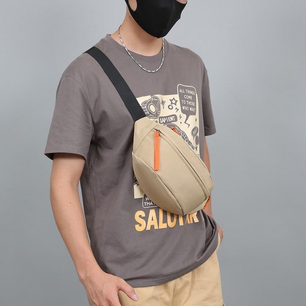 Adjustable Shoulder Strap Nylon Waist Bag Multi-pocket Diagonal Shoulder Bag Commuting