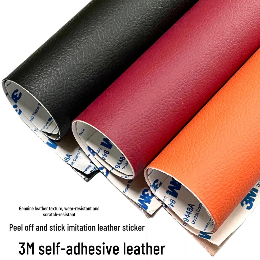 3M Selbstklebendes Reparaturpflaster aus Leder mit Litschi-Muster für Sofa & Auto-Innenraum