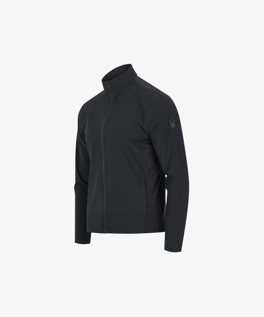 Spyder Men'S Hybrid Jacquard Training Zip-Up Jacket Spjfcnft201Mblk