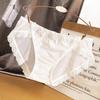 Solid Color Sumptuous Hollow Out Women Low-rise Net Lace Panties Briefs Underwear