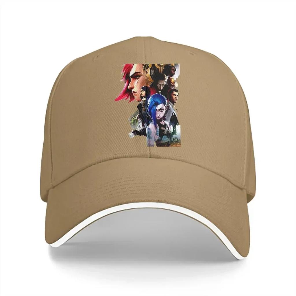 Pure Color Dad Hats Game Anime Casual Hat Sun Visor Caps Acrane Anime Peaked Cap
