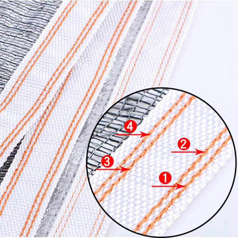Plasă de umbrire din folie de aluminiu anti-UV, adăpost solar pentru plante suculente, acoperire pentru piscină exterioară, pânză de umbrire, rată de umbrire 99%, copertină