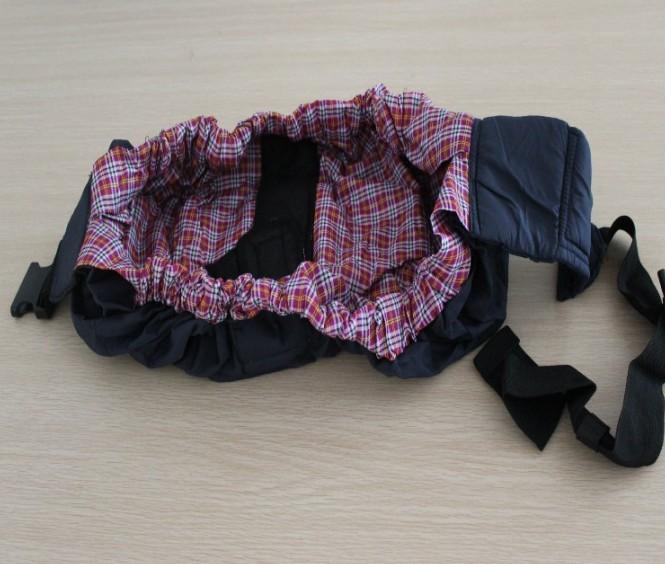 

Windproof Baby Infant Carrier Sling Wrap Adjustable Sleeping Pouch Backpack Purple Grid