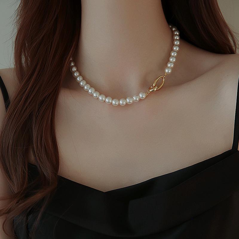 

Нишевое жемчужное колье-чокер в корейском стиле: Искусственный жемчуг с сильным блеском для женщин