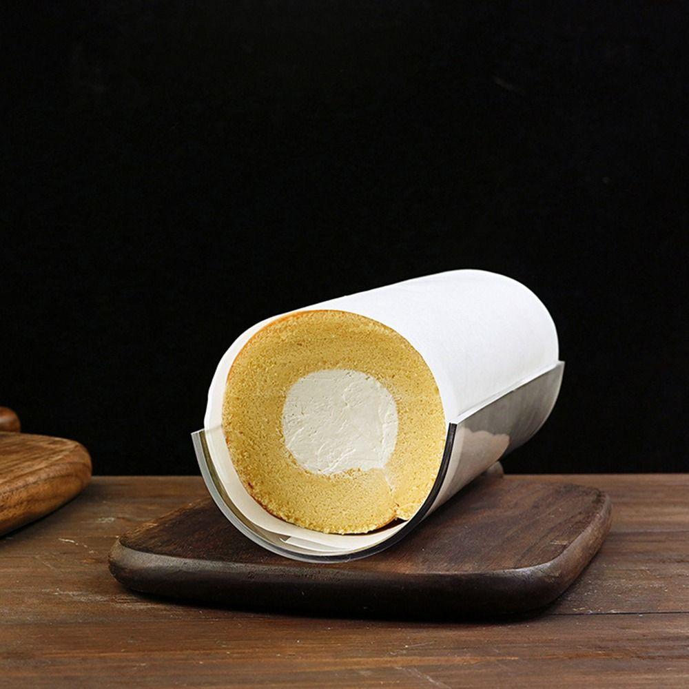 Acrylic Cake Roll Holder Reusable Cake Roll Shaped Mold Roll Dessert Bracket  Baking Tools