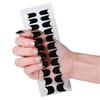 Gel Nail Stickers Full Cover Self Adhesive French Manicure Strips Quick Apply No UV Light Required with Nail File Stick