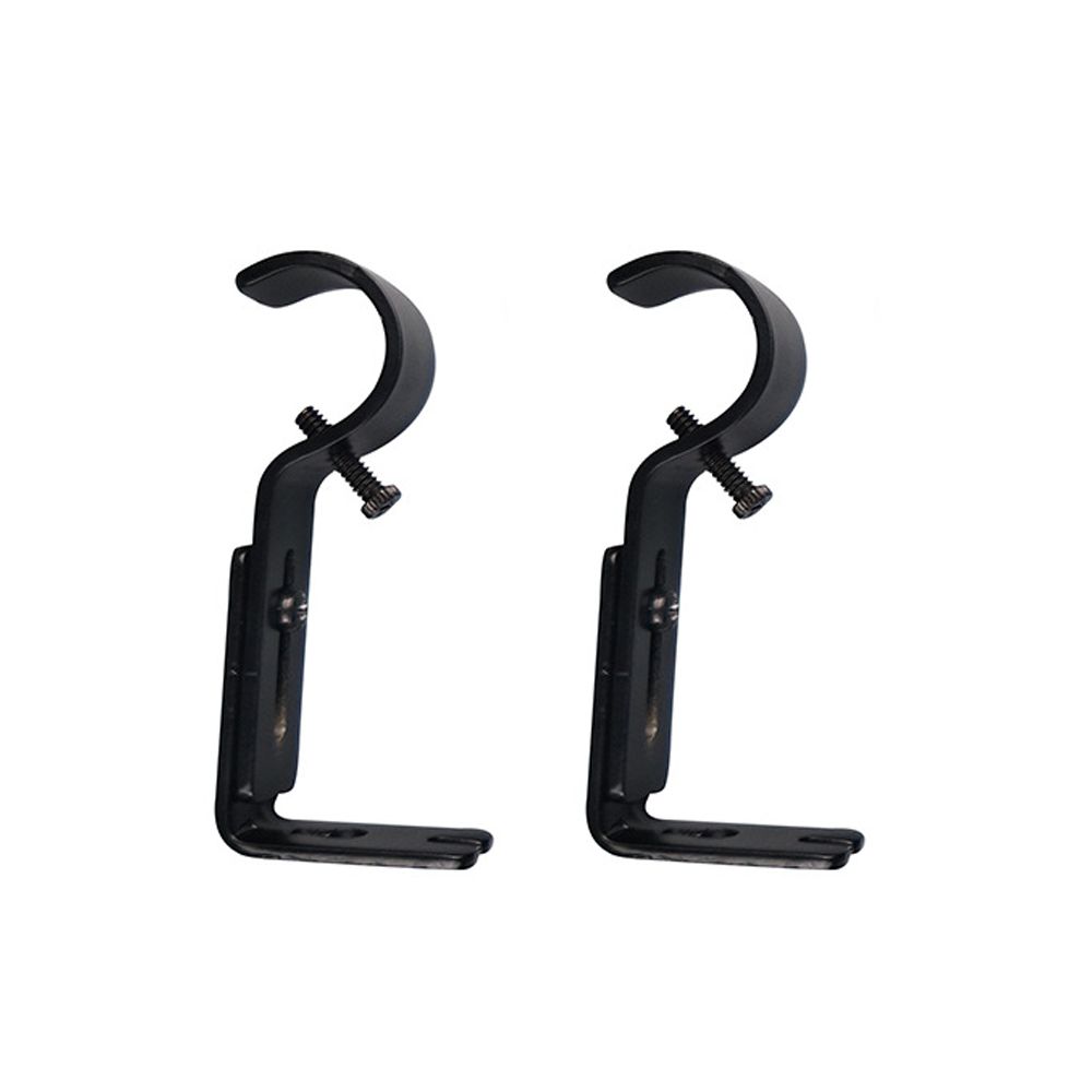 2 pcs Wall-mounted Extendable Curtain Rod Bracket Hanging Hook Adjustable Curtain Rod Support Easy Installation Rust Resistant