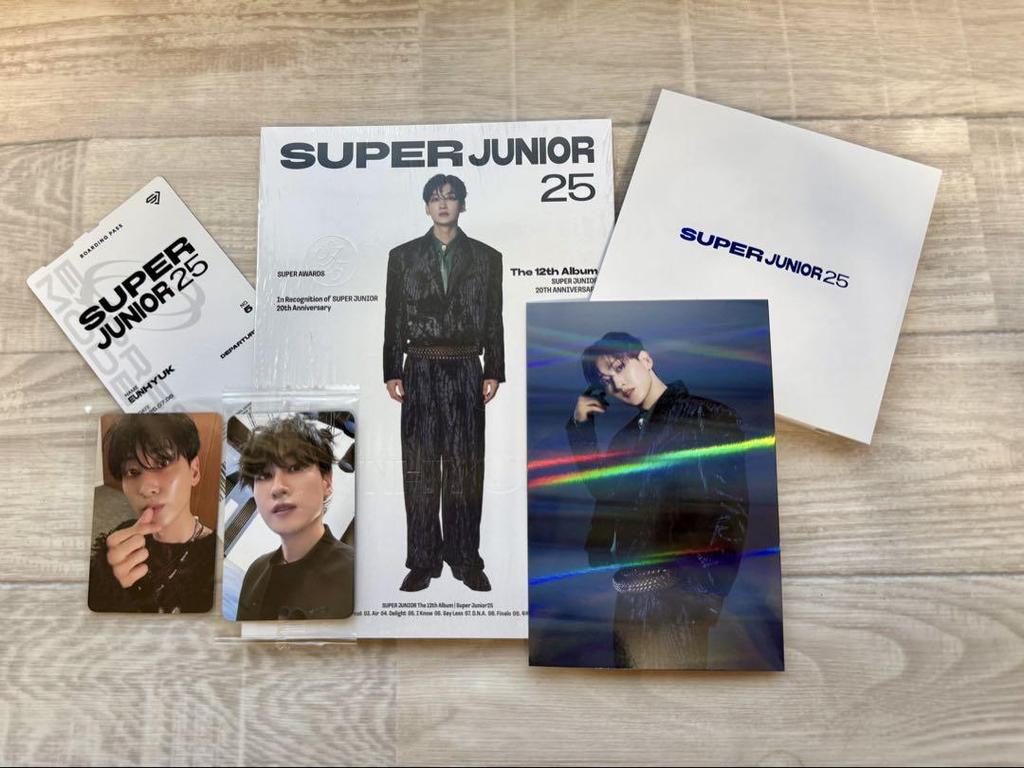[USED] Eunhyuk SUPER JUNIOR 25th Album Complete Set with Bonus Trading Card