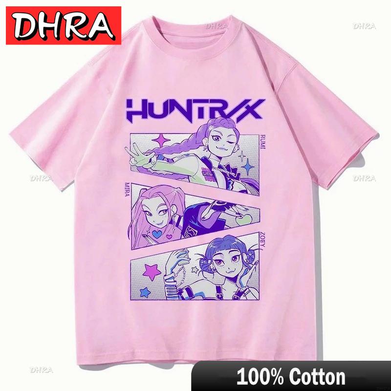 Cute K-pop Demon Hunters Rumi Mira Zpey Film Graphic T-Shirt Men Women Harajuku Y2k Tops Fashion Casual Sweatshirt Unisex Tees