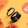 2 Pcs/Set Punk Bat Matching Rings Black Silver Plated Stainless Steel Couple Ring Halloween Jewelry Gifts