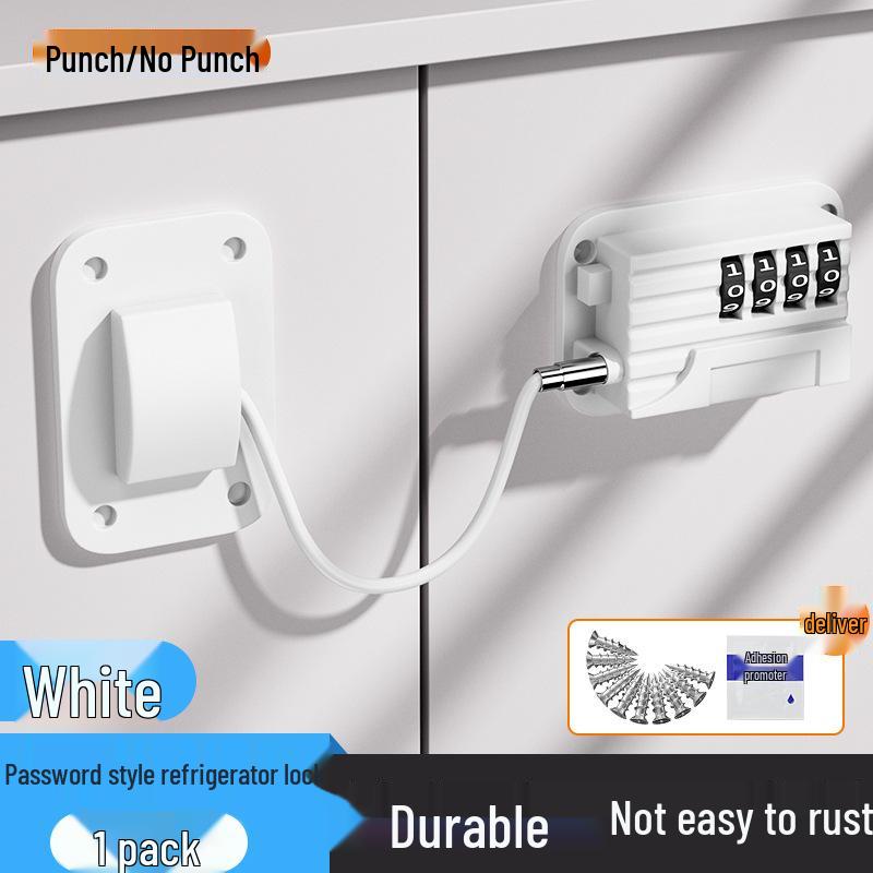 

Безударный кодовый замок для холодильников, ящиков, шкафов и раздвижных дверей - Защита от кражи и от детей.