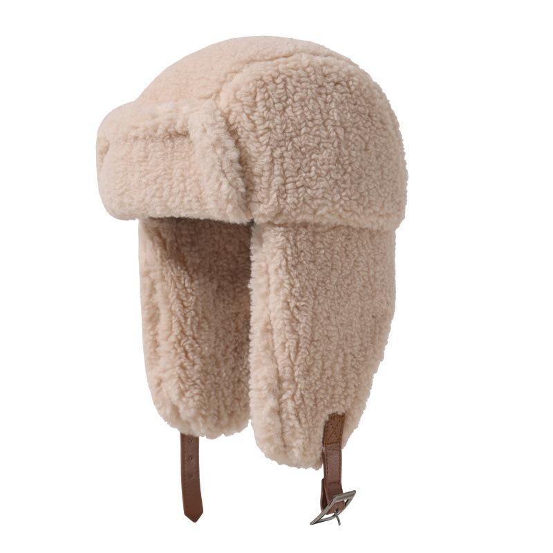 Unisex Thick Fleece Lei Feng Hat: Warm, Ear-Protecting Winter Hat for Outdoor Cycling and Skiing