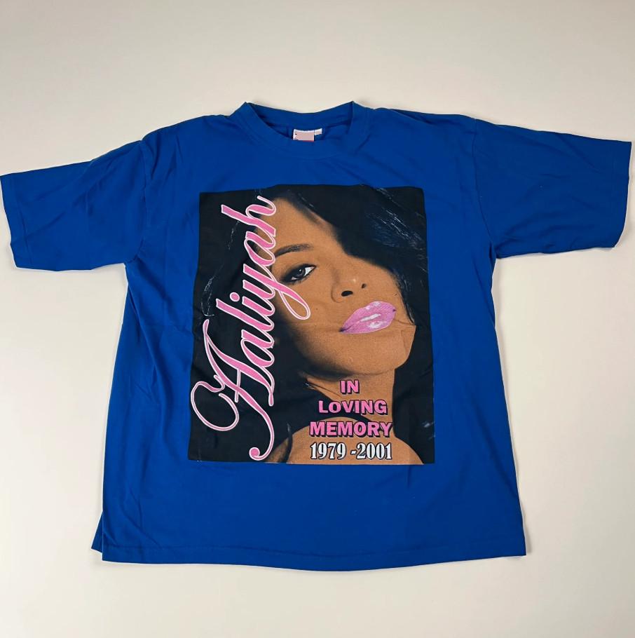 In Loving Memory Vintage Aaliyah Royal T-Shirt Unisex S-5XL LI184 S