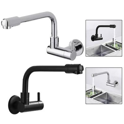 Mutfak Lavabo Musluğu Duvara Monte Döner Uzatma Musluğu Uzatma Paspas Havuz Su Musluğu Tek Kulplu Soğuk Su Musluğu