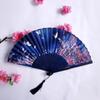 Vintage Bamboo Silk Women's Folding Fan - Portable Dance Gift