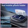 Abs Material Car Phone Mount With Foldable Hud Projection And Nonslip Fixation For All Models