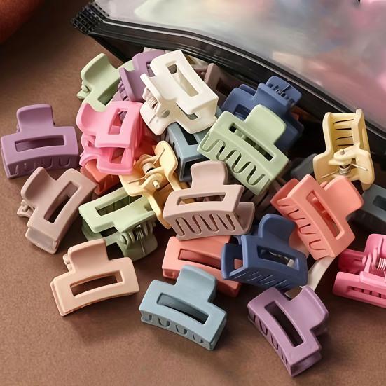30/50Pcs Girl Hair Claw Pure Color Anti-slip Teeth Small Gripper Portable Lightweight Back Head Hair Clip Hair Accessories