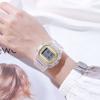 Sportuhr Student LED Elektronische Runde Uhr Bunt Herren Damen Quadratische Digitaluhren Gummiuhr