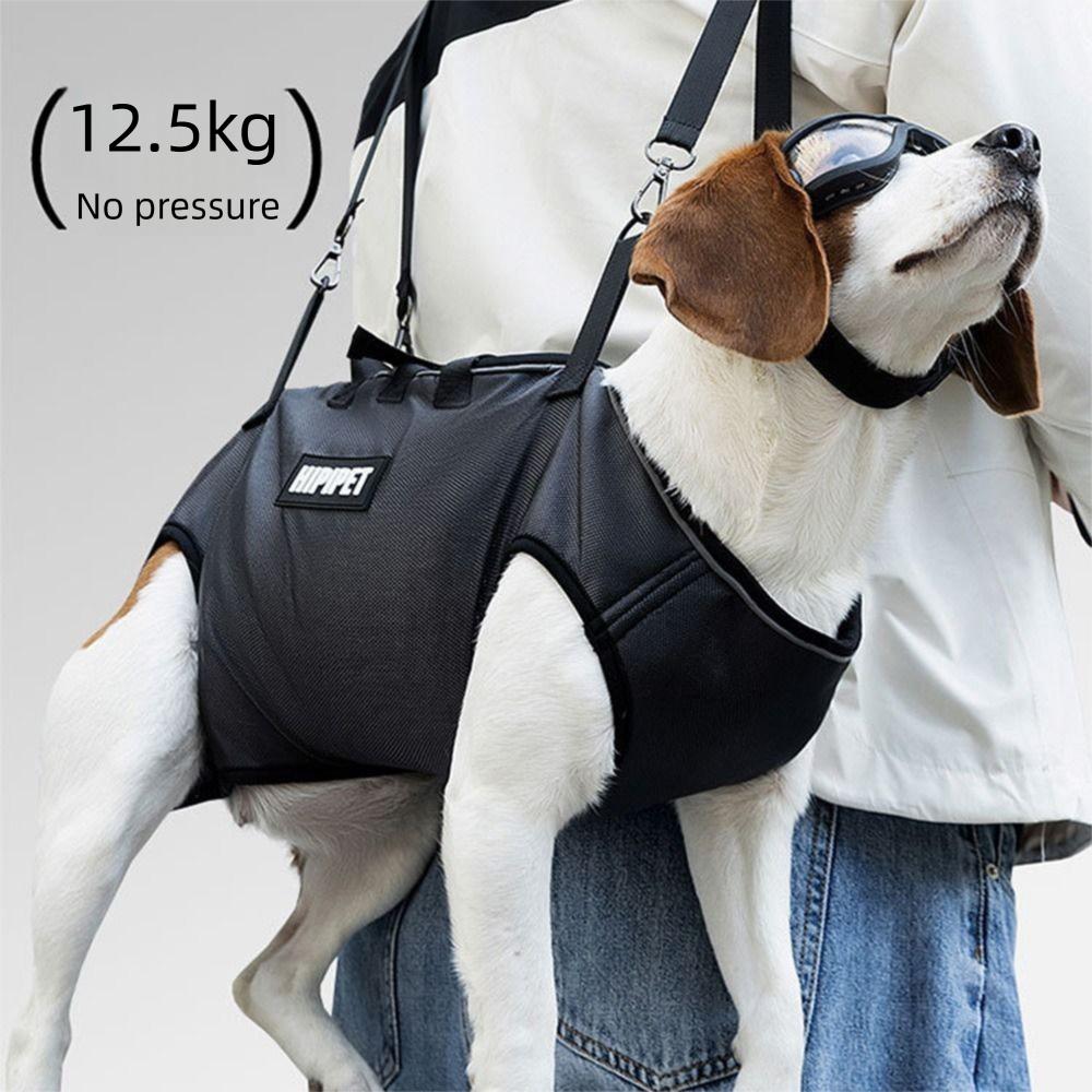 Adjustable Strap Dog Lift Harness Breathable Horizontal Hugging Backpack  Medium and Large Size