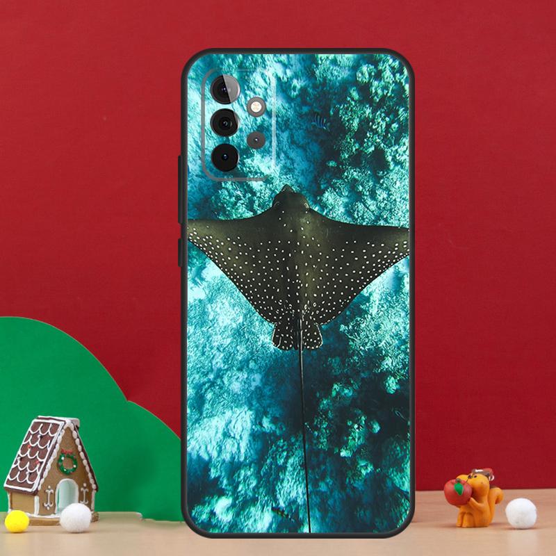 Animal Manta Ray Case For Samsung Galaxy A54 A06 A16 A26 A36 A56 A53 A32 A52 A33 A13 A55 A35 A15 A14 A34 A17