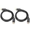 2PCS 6ft/1.8M DP to DP Cable 4K@60Hz Male to Male Adapter Cable  PC Connection