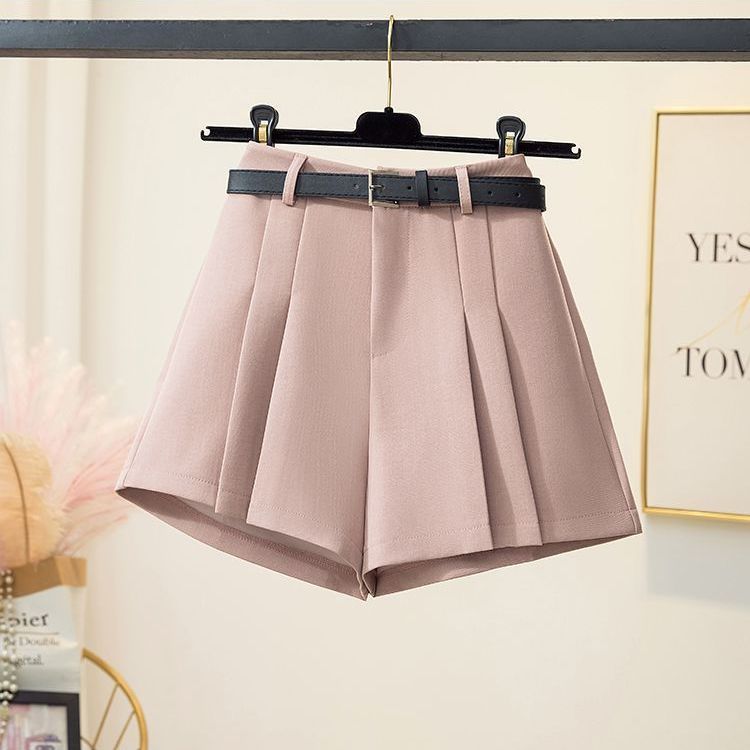 

Летние новые корейские повседневные шорты в стиле темперамент, женские тонкие широкие брюки с высокой талией, шорты, тонкие плиссированные брюки 2XL