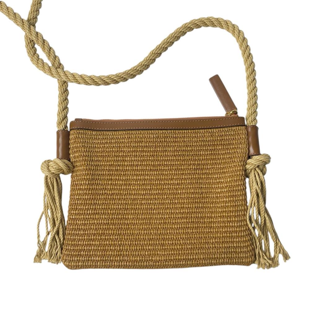 Used MARNIShoulder Bag Brown Raffia Women
