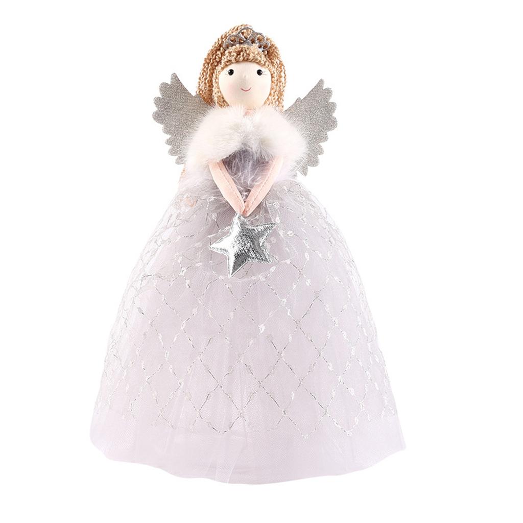 Christmas Decorations Cute Angel Little Girl Figurine Ornaments Christmas Tree Angel Decoration Tree Top Star