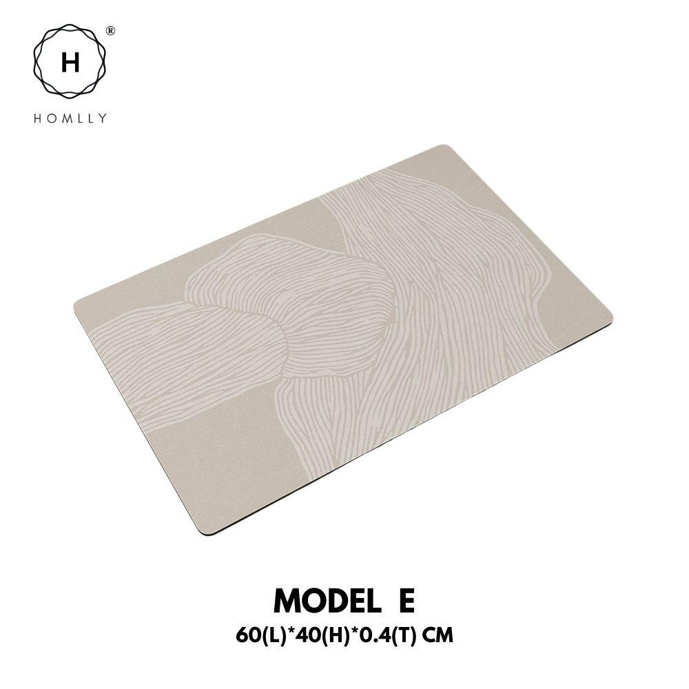 

Homlly Poiio Non Slip Super Thin Quick Dry Absorbent Diatomaceous Floor Bath Mat Model E