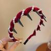 Sparkly Rhinestone Toothed Headband Non Slip Full Glitter Hair Accessory for Family Reunion Vacation Daily Wear