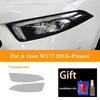 Für Mercedes Benz A-Klasse W176 W177 A45 A35 AMG 180 Auto Scheinwerfer Tönung Schwarz Schutzfolie Transparent TPU Aufkleber Zubehör VS3