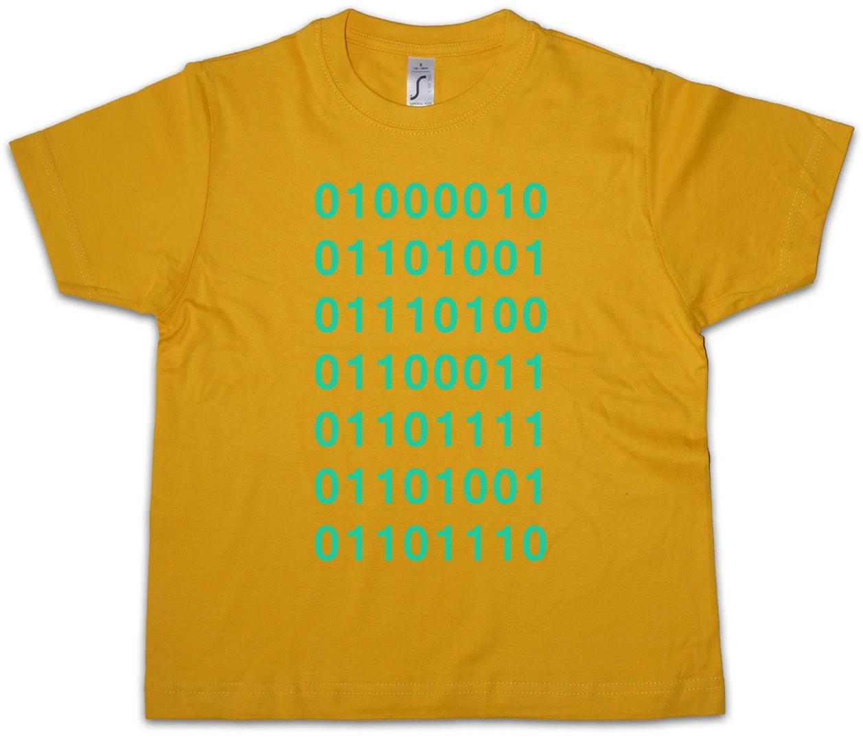 BINARY CODE Kids Boys kids boys T-Shirt Big binär Silicon Bang Valley 01 Alphabet The 100