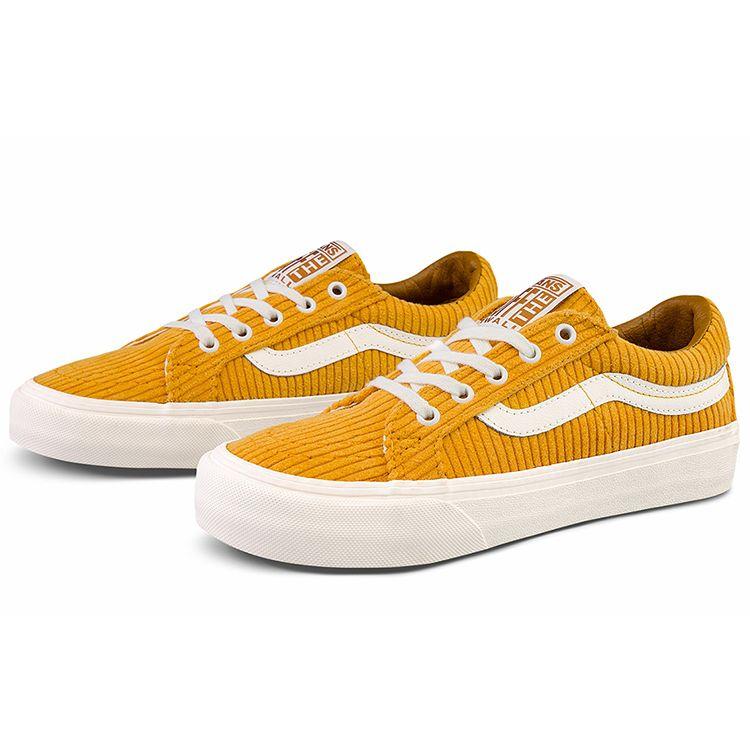 Vans Sk8 Corduroy Side Stripe Low Top Skate Shoes Unisex Sneakers Ginger-Yellow VN0A4UWIA0Q