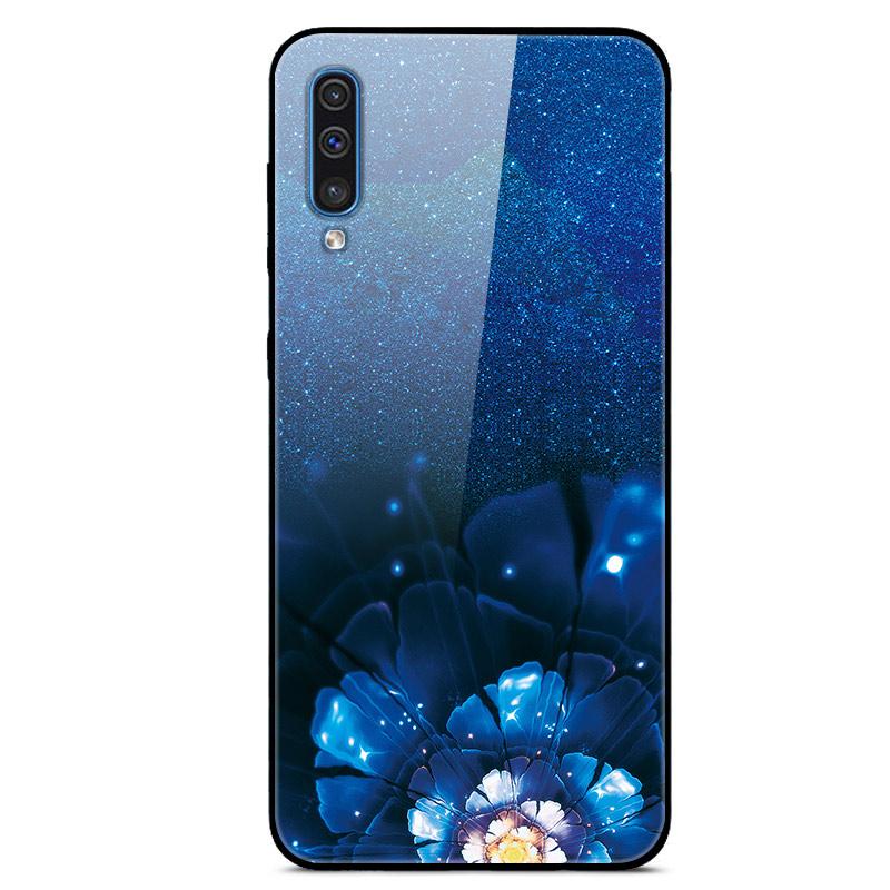 For Samsung A50 Case A51 Tempered Glass Planet Space Cover Glass Back Case for Samsung Galaxy A50S A51 A50 A 50 Fundas Coque