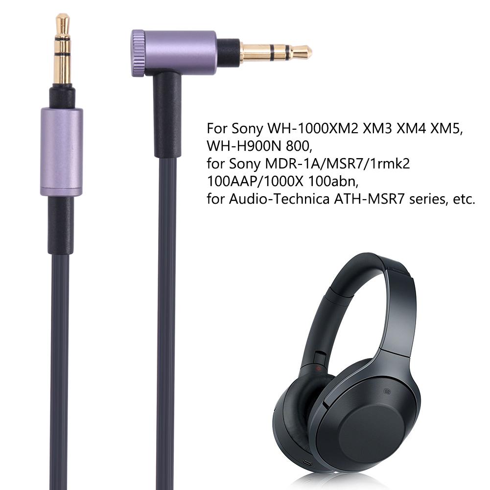 3,5mm AUX Audio-Kabeladapter Lautstärkeregelung 1,5m Kopfhörer-Audio-Kabelzubehör Audio-Kabeldraht für Sony WH-1000XM5 XM4 XM4