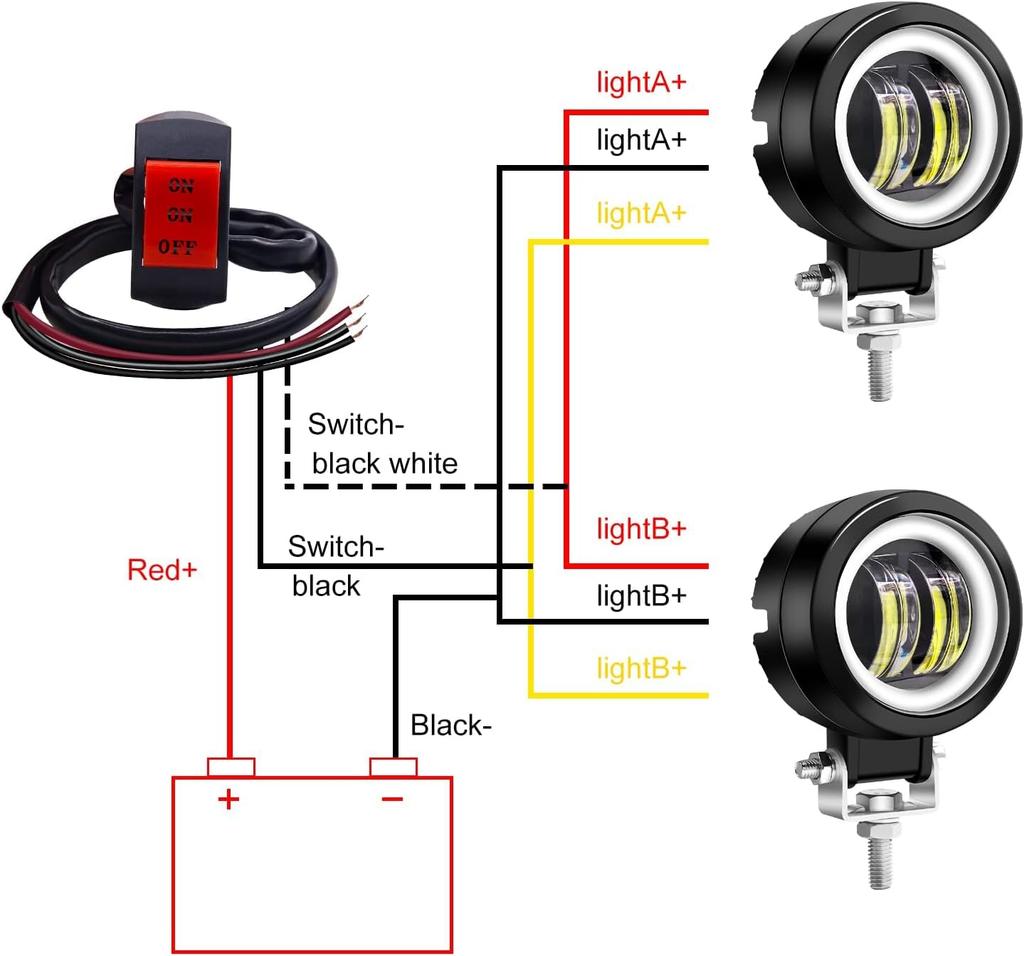 Biqing Fog Lamp Cut Line IP68 Waterproof Motorcycle Fog Lamp /24V Motorcycle Fog Lamp