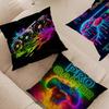 Pop Neon Video Game Character Pillow Case Cushion Cover Car Throw Pillow Case For Sofa Car Christmas Gift 40x40cm 45x45cm