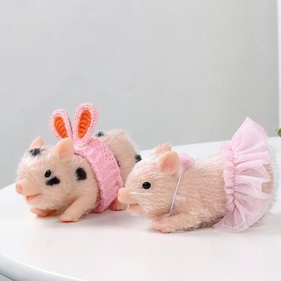 Handmade Realistic Pig Figure Toy Animal Figure Dolls Squeeze Piggy for Stress Relief Animal Figurine Kids Cognitive Toy