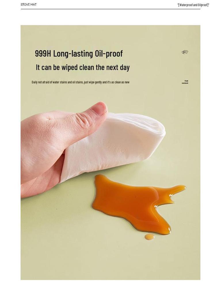 Silicone Heat-Resistant, Anti-Scald Stove Mat - Waterproof, Oilproof, Cuttable, Thickened Table Protector