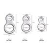 10Pcs Stainless Steel Jigging Rings Swivels Double 8 Hook Connect Rings  Sea Fishing