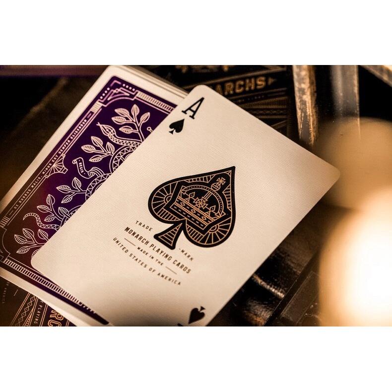 Theory11 Purple Monarch Playing Cards USPCC Bicycle Monarchs Deck Kortspel Magiska trick