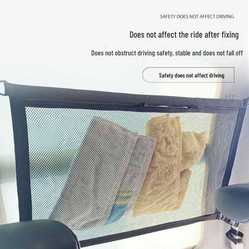 Car Roof Double-Layer Storage Mesh Organizer Bag